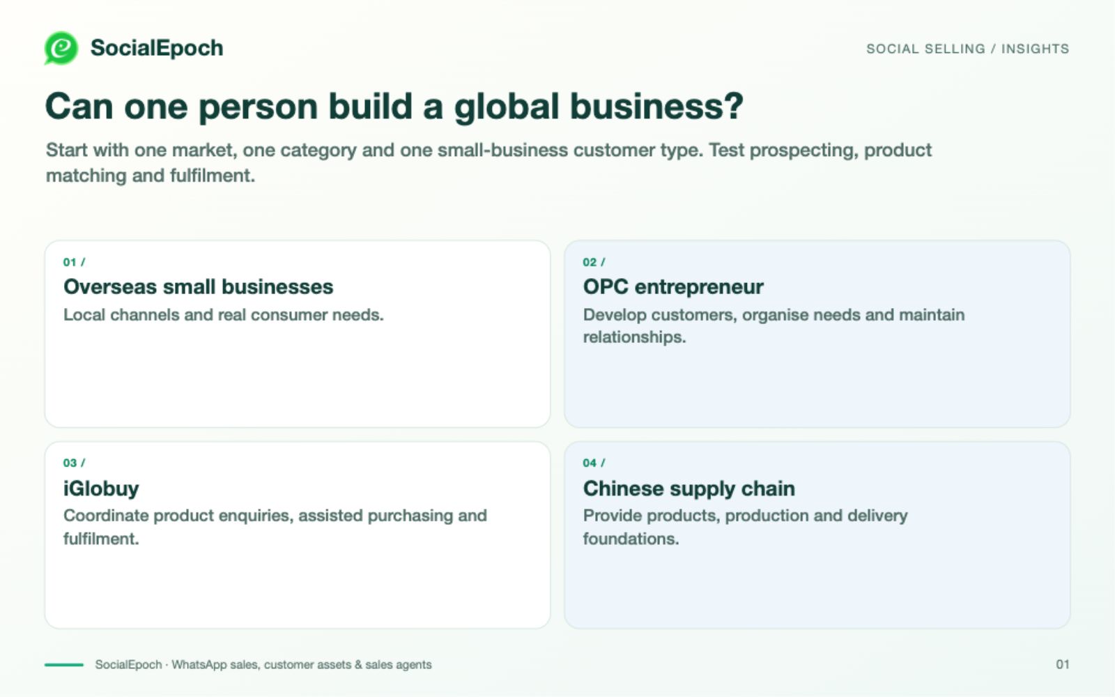 Can One Person Build a Global Business? The iGlobuy OPC Scenario