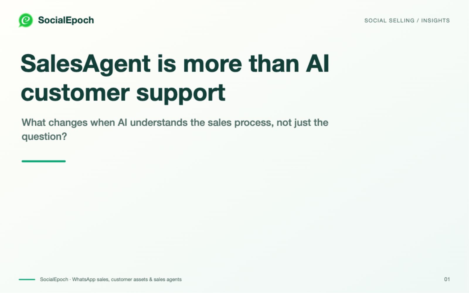 SalesAgent vs AI Customer Support: What Is Different?
