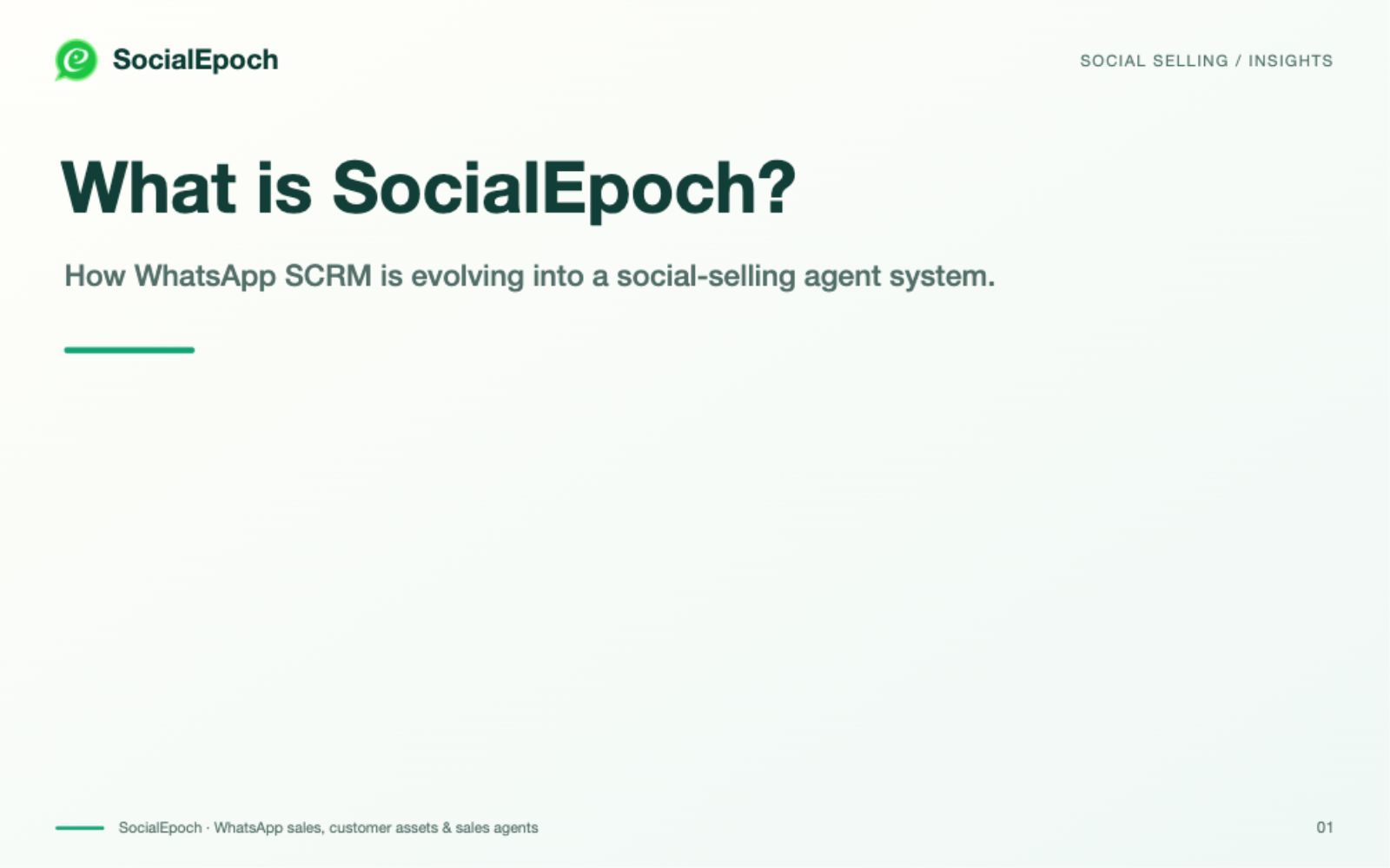 What Is SocialEpoch? From WhatsApp SCRM to Sales Agents