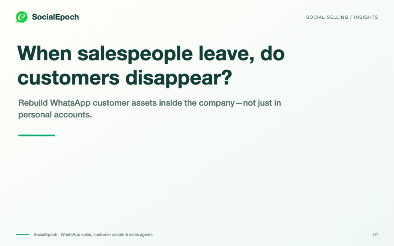 Turn Personal WhatsApp Contacts into Company Customer Assets