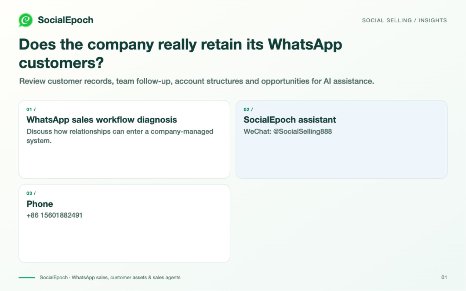 Turn Personal WhatsApp Contacts into Company Customer Assets